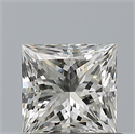 Diamante Natural 0.53 quilates, Princesa , Color H, claridad VVS2 y certificado IGI