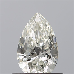 Picture of Natural Diamond 0.44 Carats, Pear with  Cut, H Color, IF Clarity and Certified by IGI