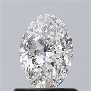 Foto Diamante Natural 0.71 quilates, Ovalado , Color E, claridad SI1 y certificado GIA de
