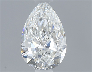 Picture of Natural Diamond 0.50 Carats, Pear with  Cut, E Color, VVS2 Clarity and Certified by GIA