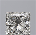 Natural Diamond 0.52 Carats, Princess with  Cut, G Color, VVS2 Clarity and Certified by GIA