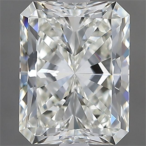 Picture of Natural Diamond 1.70 Carats, Radiant with  Cut, J Color, VS1 Clarity and Certified by GIA
