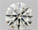 Natural Diamond 1.21 Carats, Round with Excellent Cut, J Color, SI1 Clarity and Certified by IGI