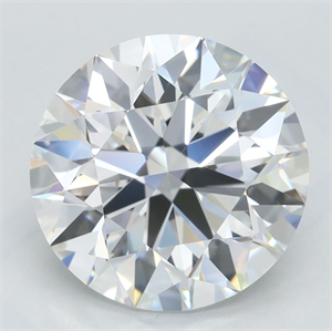 Picture of Lab Grown Diamond 3.01 Carats, Round with Excellent Cut, D Color, VVS1 Clarity and Certified by GIA