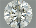 Natural Diamond 0.70 Carats, Round with Excellent Cut, K Color, VVS2 Clarity and Certified by IGI