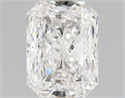 Natural Diamond 0.75 Carats, Radiant with  Cut, F Color, VVS2 Clarity and Certified by GIA