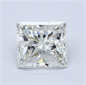 Natural Diamond 1.71 Carats, Princess with  Cut, K Color, VS1 Clarity and Certified by GIA