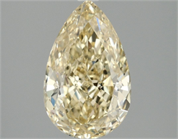 Picture of Lab Grown Diamond 2.10 Carats, Pear with  Cut, Fancy Intense Yellow Color, VS1 Clarity and Certified by IGI