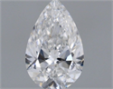 Diamante Natural 0.43 quilates, De pera , Color D, claridad VS1 y certificado GIA
