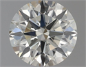 Natural Diamond 0.72 Carats, Round with Excellent Cut, K Color, VS2 Clarity and Certified by IGI