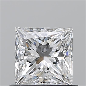 Picture of Natural Diamond 0.70 Carats, Princess with  Cut, E Color, VS2 Clarity and Certified by GIA