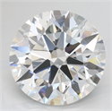 Lab Grown Diamond 4.12 Carats, Round with Excellent Cut, D Color, IF Clarity and Certified by GIA