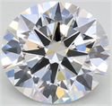 Lab Grown Diamond 2.05 Carats, Round with Excellent Cut, F Color, VVS2 Clarity and Certified by GIA