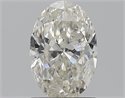 Natural Diamond 1.00 Carats, Oval with  Cut, J Color, SI2 Clarity and Certified by GIA
