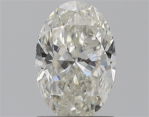 Picture of Natural Diamond 1.00 Carats, Oval with  Cut, J Color, SI2 Clarity and Certified by GIA