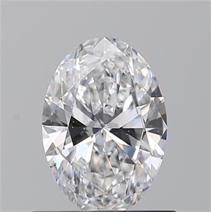 Foto Diamante Natural 0.71 quilates, Ovalado , Color D, claridad SI1 y certificado GIA de