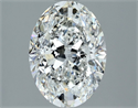 Natural Diamond 2.23 Carats, Oval with  Cut, F Color, SI2 Clarity and Certified by IGI