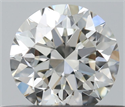Natural Diamond 0.40 Carats, Round with Excellent Cut, H Color, VVS1 Clarity and Certified by IGI