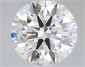 Lab Grown Diamond 2.06 Carats, Round with Ideal Cut, E Color, VVS2 Clarity and Certified by IGI