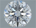 Lab Grown Diamond 1.03 Carats, Round with Ideal Cut, D Color, VVS1 Clarity and Certified by IGI