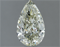 Natural Diamond 1.00 Carats, Pear with  Cut, L Color, SI1 Clarity and Certified by IGI