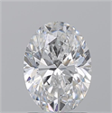 Natural Diamond 1.50 Carats, Oval with  Cut, E Color, SI1 Clarity and Certified by GIA