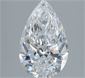 Natural Diamond 1.50 Carats, Pear with  Cut, D Color, FL Clarity and Certified by GIA