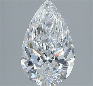 Picture of Natural Diamond 1.50 Carats, Pear with  Cut, D Color, FL Clarity and Certified by GIA