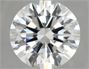 Natural Diamond 5.68 Carats, Round with Excellent Cut, H Color, VVS1 Clarity and Certified by HRD