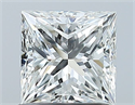Natural Diamond 1.01 Carats, Princess with  Cut, G Color, VS2 Clarity and Certified by GIA