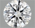 Lab Grown Diamond 1.18 Carats, Round with Ideal Cut, D Color, VS1 Clarity and Certified by IGI