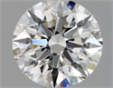 Natural Diamond 0.72 Carats, Round with Excellent Cut, F Color, VVS1 Clarity and Certified by GIA