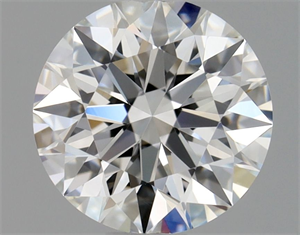 Picture of Natural Diamond 0.72 Carats, Round with Excellent Cut, F Color, VVS1 Clarity and Certified by GIA