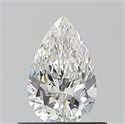 Natural Diamond 0.50 Carats, Pear with  Cut, G Color, VVS2 Clarity and Certified by GIA