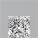 Natural Diamond 0.80 Carats, Princess with  Cut, F Color, VS1 Clarity and Certified by GIA