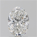 Natural Diamond 1.20 Carats, Oval with  Cut, G Color, VS2 Clarity and Certified by GIA