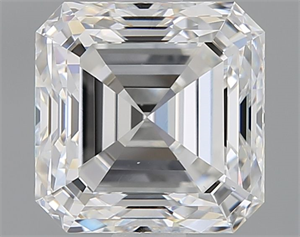 Foto Diamante Natural 1.62 quilates, Asscher , Color F, claridad VS1 y certificado GIA de