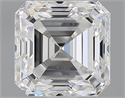 Natural Diamond 1.62 Carats, Asscher with  Cut, F Color, VS1 Clarity and Certified by GIA