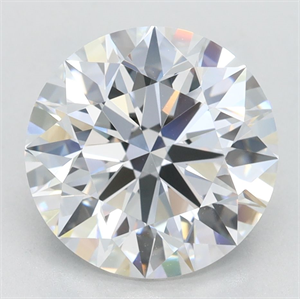 Picture of Lab Grown Diamond 3.17 Carats, Round with Excellent Cut, D Color, VVS1 Clarity and Certified by GIA
