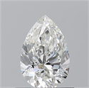 Natural Diamond 0.70 Carats, Pear with  Cut, H Color, VS1 Clarity and Certified by GIA