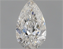 Natural Diamond 0.32 Carats, Pear with  Cut, F Color, I1 Clarity and Certified by GIA