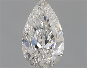 Picture of Natural Diamond 0.32 Carats, Pear with  Cut, F Color, I1 Clarity and Certified by GIA