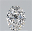 Natural Diamond 0.56 Carats, Oval with  Cut, E Color, VVS1 Clarity and Certified by GIA