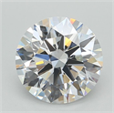 Del inventario de diamantes de laboratorio, 2.51 quilates, Redondo , Color D, claridad VVS1 y certificado GIA