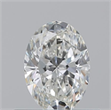 Diamante Natural 0.50 quilates, Ovalado , Color H, claridad VVS1 y certificado GIA