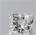 Diamante Natural 0.60 quilates, Princesa , Color F, claridad SI1 y certificado GIA