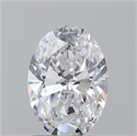 Natural Diamond 1.50 Carats, Oval with  Cut, D Color, SI2 Clarity and Certified by GIA