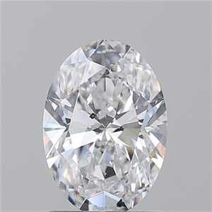 Picture of Natural Diamond 1.50 Carats, Oval with  Cut, D Color, SI2 Clarity and Certified by GIA