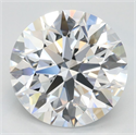 Lab Grown Diamond 3.00 Carats, Round with Ideal Cut, D Color, IF Clarity and Certified by IGI