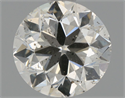 Natural Diamond 0.90 Carats, Round with Very Good Cut, H Color, SI2 Clarity and Certified by HRD